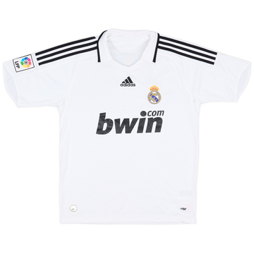 2008-09 Real Madrid Home Shirt - 7/10 - (XL.Boys)