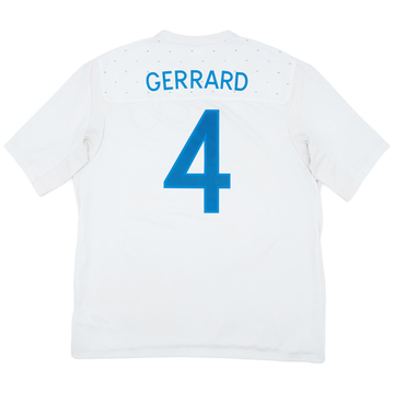 2010-11 England Home Shirt Gerrard #4 - 6/10 - (XXL)
