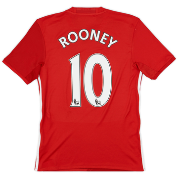 2016-17 Manchester United Home Shirt Rooney #10 - 6/10 - (XS)