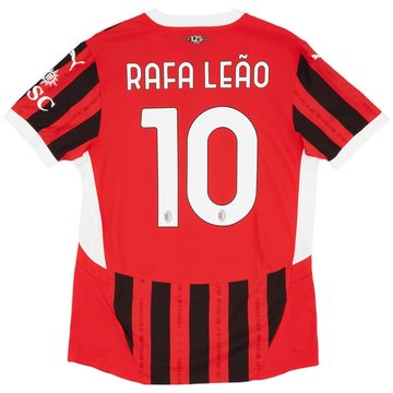 2024-25 AC Milan Authentic Home Shirt Rafa Leao #10