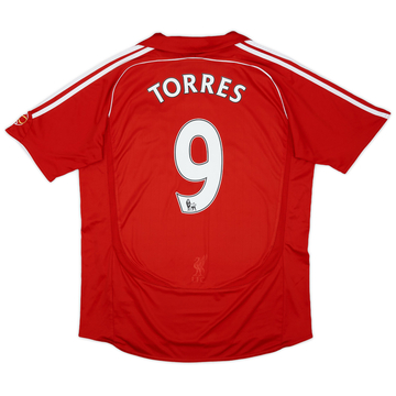 2006-08 Liverpool Home Shirt Torres #9ES