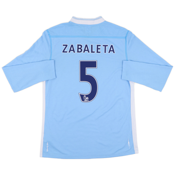 2011-12 Manchester City Home L/S Shirt Zabaleta #5 - 7/10 - (M)