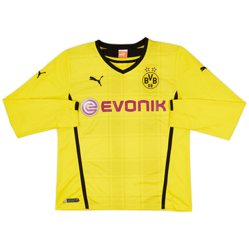 2013-14 Borussia Dortmund Home L/S Shirt - 7/10 - (L)