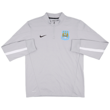 2013-14 Manchester City Nike 1/4 Zip Drill Top - 9/10 - (L)