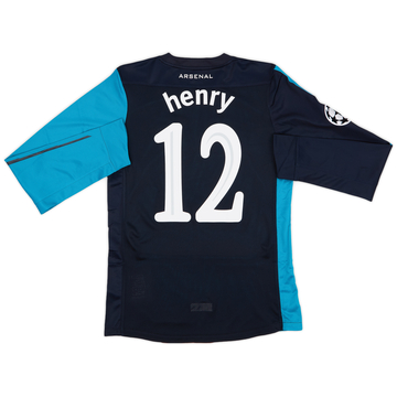 2011-12 Arsenal Player Issue Away L/S Shirt Henry #12 (M)