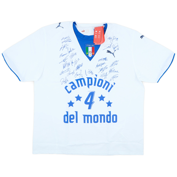 2006 Italy 'Campioni del Mondo' 'Signed' Away Shirt (XXL)