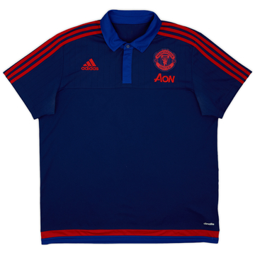 2015-16 Manchester United adidas Polo Shirt - 8/10 - (XL)