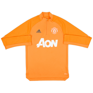 2020-21 Manchester United adidas 1/4 Zip Training Top - 9/10 - (S)