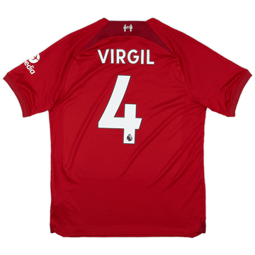 2022-23 Liverpool Home Shirt Virgil #4