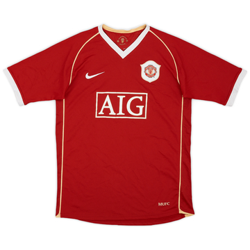 2006-07 Manchester United Home Shirt - 9/10 - (XL.Boys)