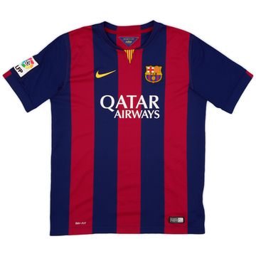 2014-15 Barcelona Home Shirt - 9/10 - (XL.Boys)