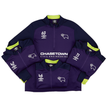 2018-19 Derby County Player Issue 1/4 Zip Training Top # - 7/10 - (M)