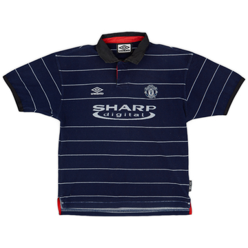 1999-00 Manchester United Away Shirt - 7/10 - (M.Boys)