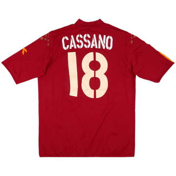 2004-05 Roma Match Issue Home Shirt Cassano #18