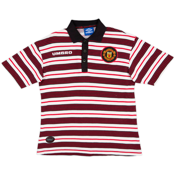 1997-98 Manchester United Umbro Polo Shirt - 9/10 - (L)