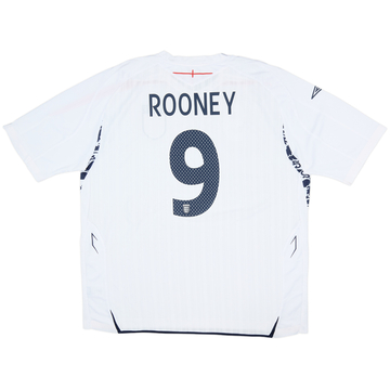 2007-09 England Home Shirt Rooney #9 - 7/10 - (3XL)