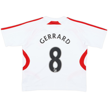 2007-08 Liverpool Away Shirt Gerrard #8 - 8/10 - (5-6 Years)