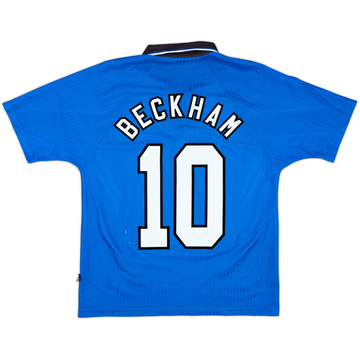 1996-98 Manchester United Third Shirt Beckham #10 - 6/10 - (Y)