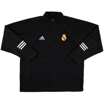 2002 Real Madrid Centenary adidas Fleece Track Jacket - 9/10 - (L)
