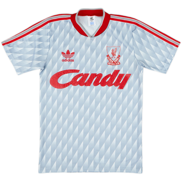 1989-91 Liverpool Away Shirt - 8/10 - (L.Boys)