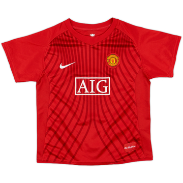 2007-09 Manchester United Home Shirt - 8/10 - (6-7 Years)