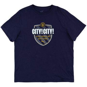 2023-24 Manchester City Puma Cotton Tee - 10/10 - (L)