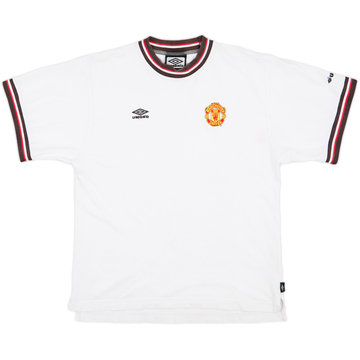 1997-98 Manchester United Umbro Cotton Tee - 7/10 - (XL.Boys)