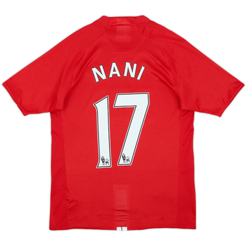 2007-09 Manchester United Home Shirt Nani #17 - 5/10 - (XL.Boys)