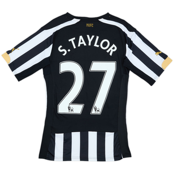2014-15 Newcastle Player Issue ACTV Fit Home Shirt S.Taylor #27 (L)