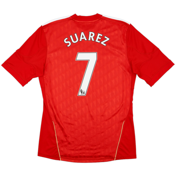 2010-12 Liverpool Home Shirt Suarez #7 - 7/10 - (M)