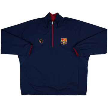 2000-02 Barcelona Nike Reversible 1/4 Zip Drill Top - 6/10 - (3XL)