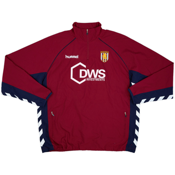 2005-06 Aston Villa Hummel 1/4 Zip Track Jacket - 9/10 - (L)
