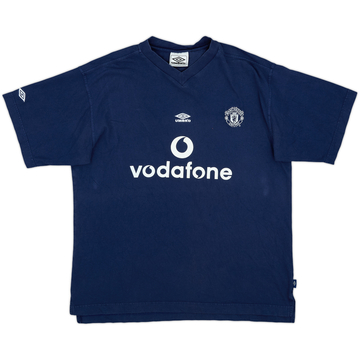 2000-01 Manchester United Umbro Cotton Tee - 8/10 - (XL)