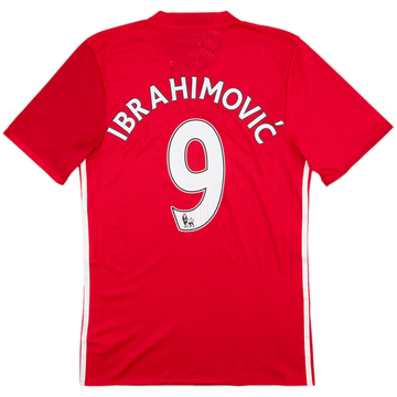 2016-17 Manchester United Authentic Home Shirt Ibrahimovic #9 (M)