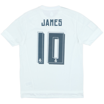 2015-16 Real Madrid Home Shirt James #10 (M)