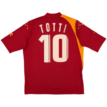 2005-06 Roma Home Shirt Totti #10 - 5/10 - (XL)