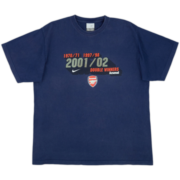 2001-02 Arsenal Nike Graphic Tee - 8/10 - (L)