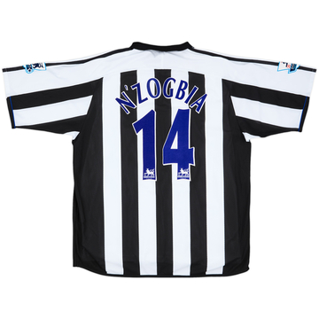 2004-05 Newcastle Match Worn Home Shirt N'Zogbia #14