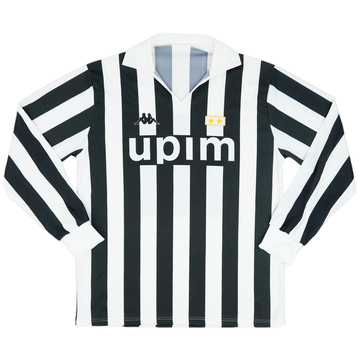 1991-92 Juventus Basic Home L/S Shirt #11 (Casiraghi) - 8/10 - (L)