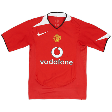 2004-06 Manchester United Home Shirt - 7/10 - (XL.Boys)