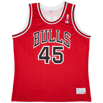 1995 Chicago Bulls Jordan #45 Champion Away Jersey (Very Good) XXL
