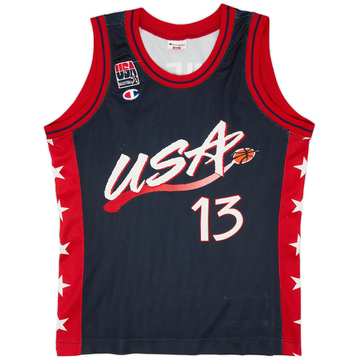 1996-99 USA O'Neal #13 Champion Away Jersey (Very Good) S