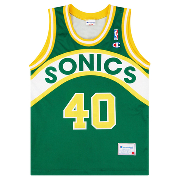 1991-95 Seattle SuperSonics Kemp #40 Champion Away Jersey (Very Good) XS