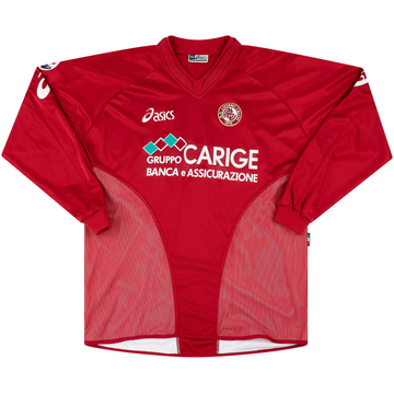 2004-05 Livorno Match Issue Home L/S Shirt Giallombardo #16