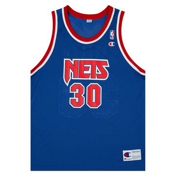 1996-97 New Jersey Nets Kittles #30 Champion Away Jersey (Excellent) L