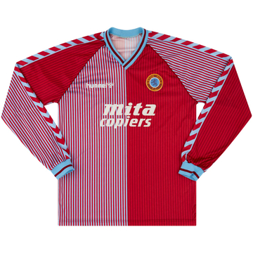 1987-89 Aston Villa Home L/S Shirt - 6/10 - (XL)