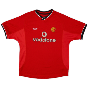 2000-02 Manchester United Home Shirt - 7/10 - (L.Boys)