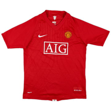2007-09 Manchester United Home Shirt - 7/10 - (XL.Boys)