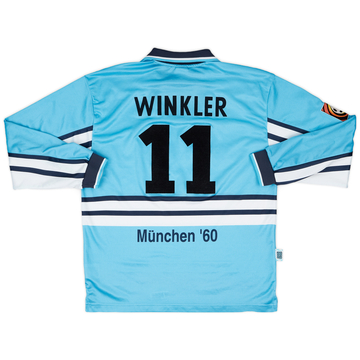 1997-98 1860 Munich Match Issue Home L/S Shirt Winkler #11