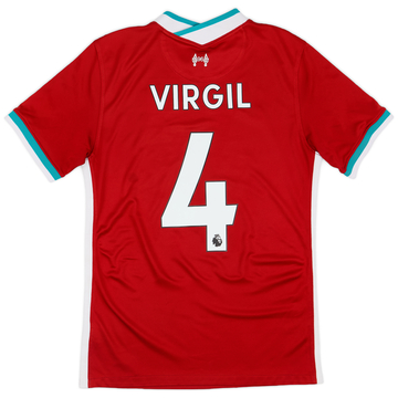 2020-21 Liverpool Home Shirt Virgil #4 - 6/10 - (S)